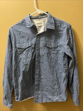 Paper Denim & Cloth Blue Printed Lightweight Shirt Jacket